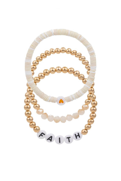 Best Friend Rubber Bead Kids Stretch Bracelet: PH / ONE