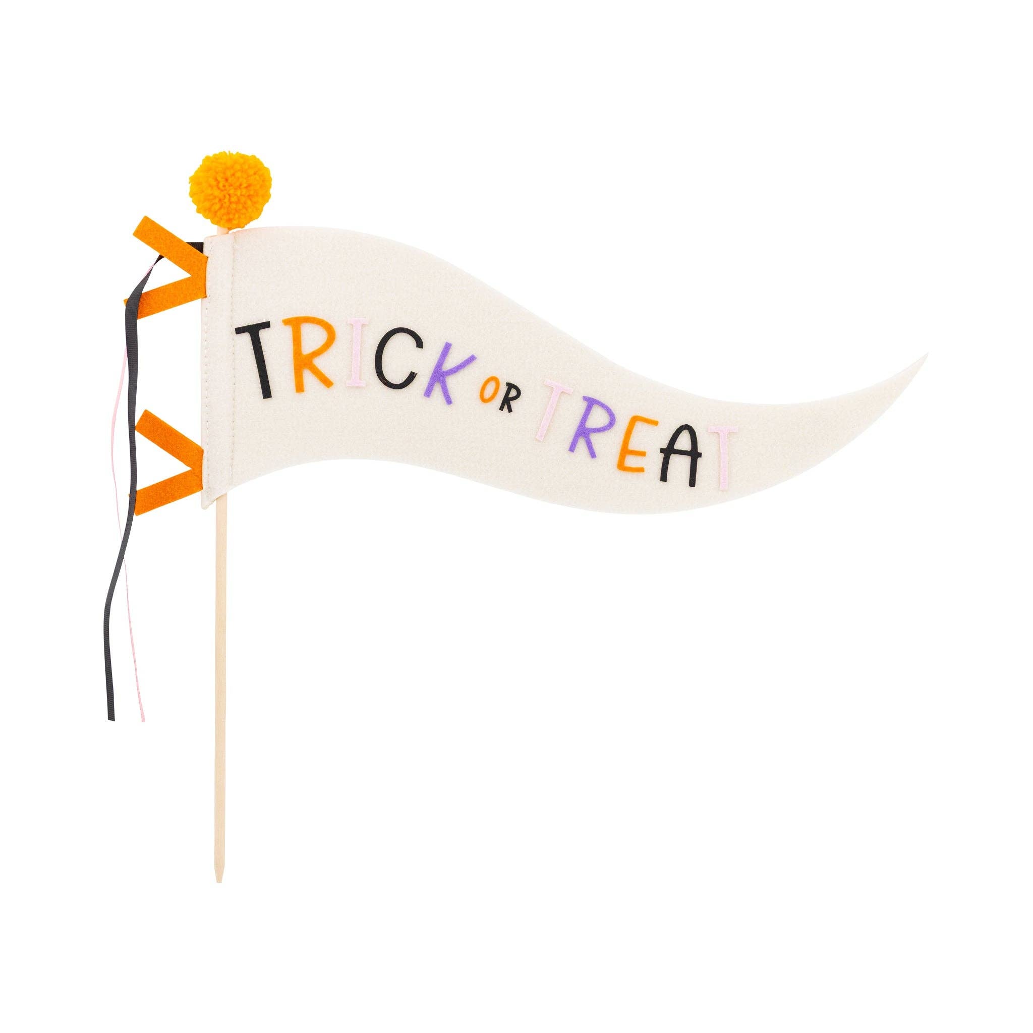 GVP1215 - Trick or Treat Felt Pennant - Lulu Bella Boutique