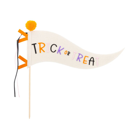 GVP1215 - Trick or Treat Felt Pennant - Lulu Bella Boutique