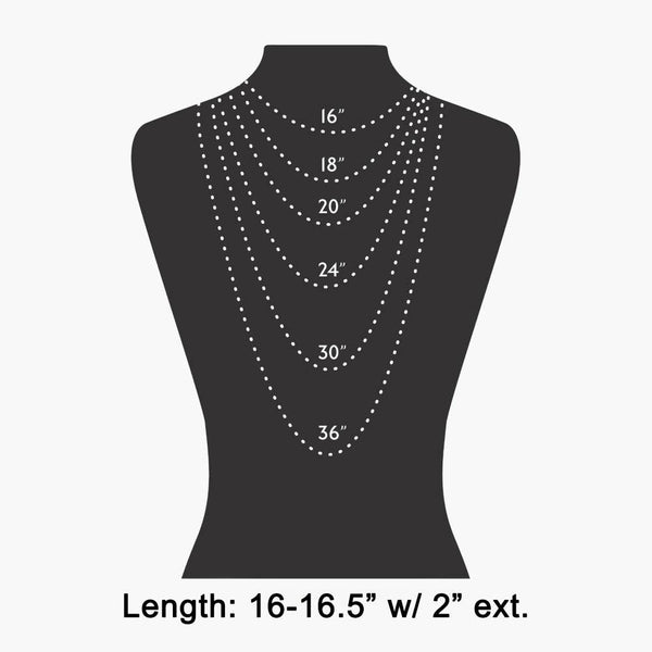 14K Gold Dipped Layered Mama Cz Necklace: GD - Lulu Bella Boutique