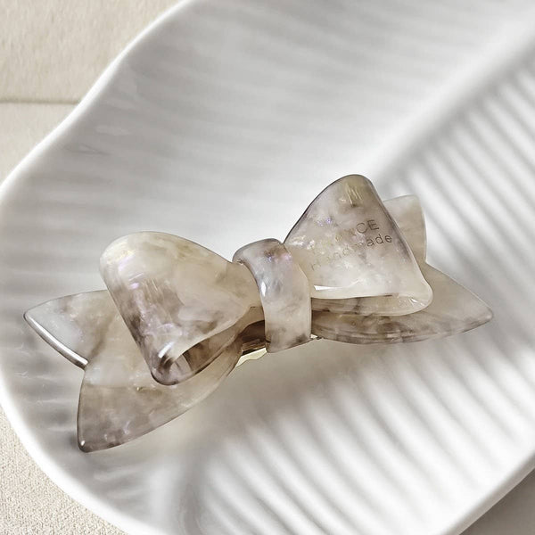 Sweet Bow Acetate Hair Clip – Double-Layer Side_CWAHA07201: Red / (OS) 1 - Lulu Bella Boutique