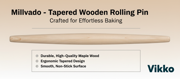 Millvado - Tapered Wooden Rolling Pin - Lulu Bella Boutique