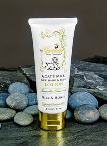 Organic Beauty Hydrating Natural Goat Milk Lotion Tubes: Milk & Honey