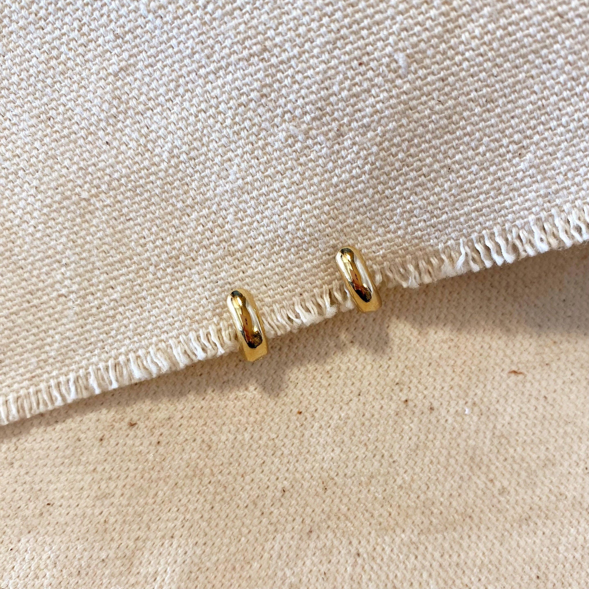 18k Gold Filled Mini Rounded Hoop Earring