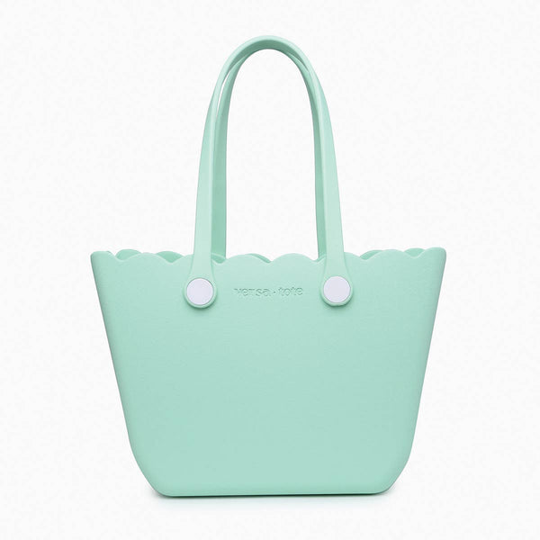 V2335 Rose Scalloped Versa Tote w/ Interchangeable Straps: Avocado