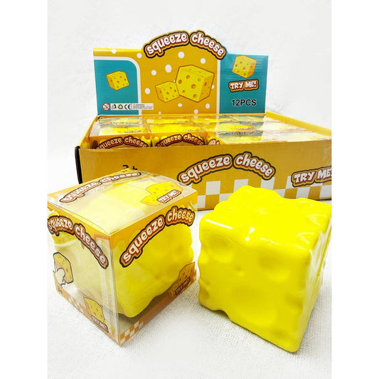 Viral Slow Rising Cheese Squishy Toy: YELLOW