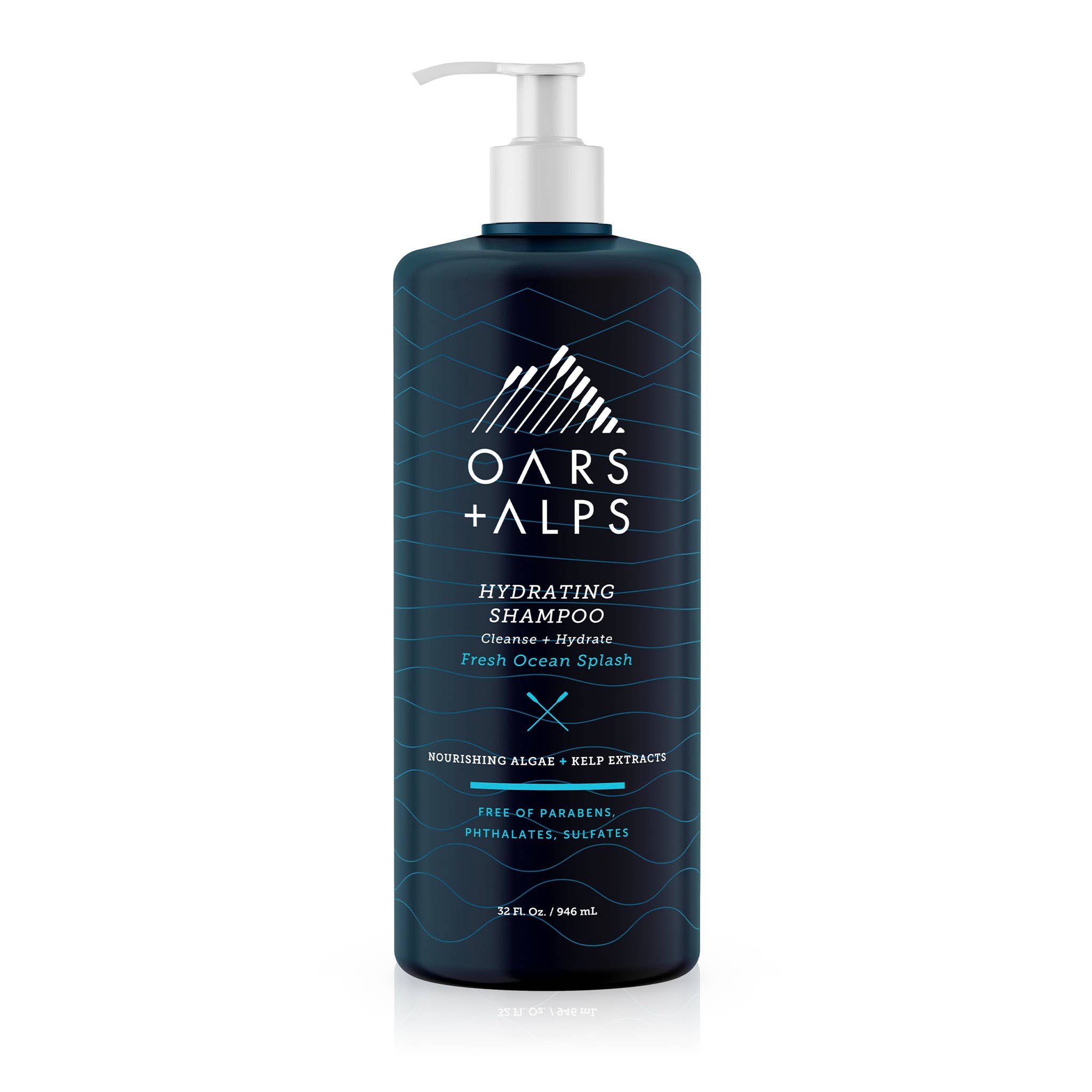 Hydrating Men's Shampoo: Sulfate Free, Kelp & Algae, 32oz - Lulu Bella Boutique
