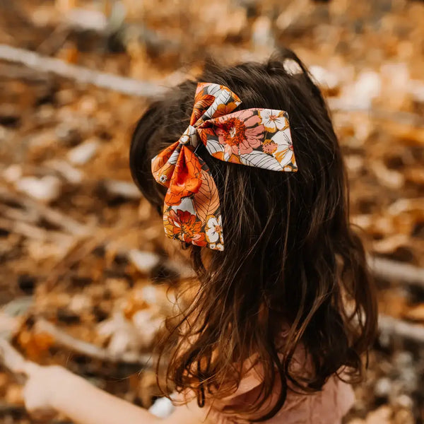 White Stars 4th of July Sailor Hair Bow: Small - Lulu Bella Boutique