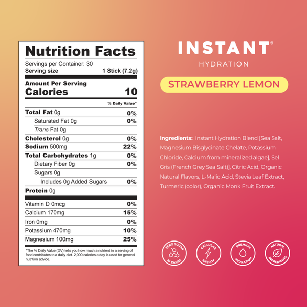 Premium Electrolyte Mix: Strawberry Lemon