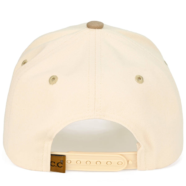C.C MAMA Letter embroidered Snapback Trucker Hat: Beige - Lulu Bella Boutique