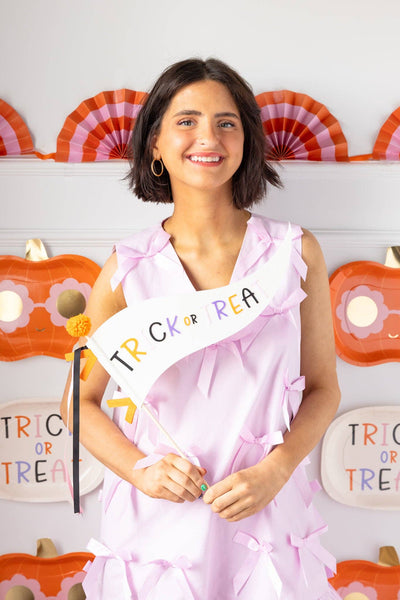 GVP1215 - Trick or Treat Felt Pennant - Lulu Bella Boutique