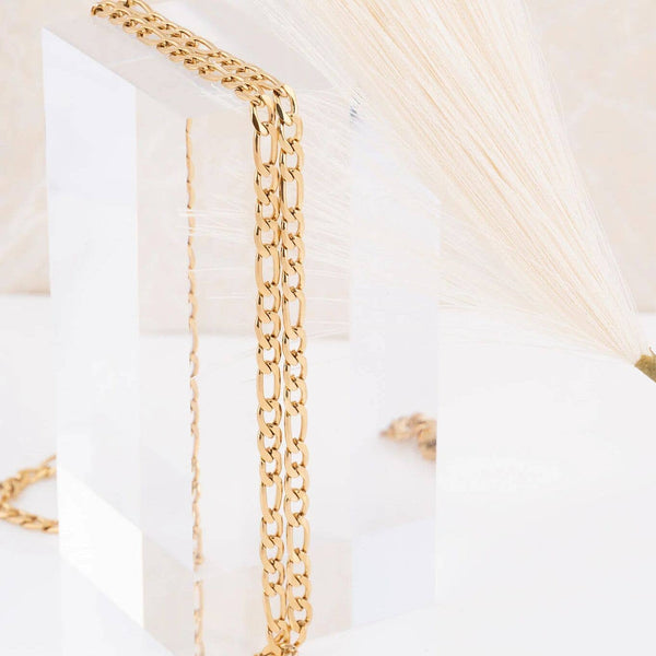 14K Gold Filled Plus™ Figaro Chain Necklace: 18” / 3mm