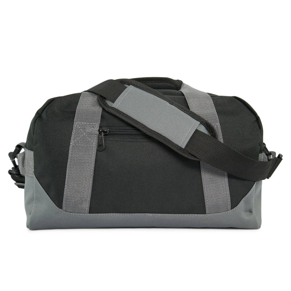 DALIX 14" Small Duffle Bag Two Toned Gym Travel Bag: Blue - Lulu Bella Boutique