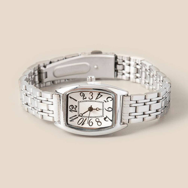 Numbered Rectangle Face Watch: GWH - Lulu Bella Boutique