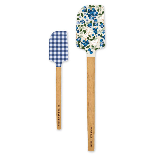 Blueberry Field Silicone Kitchen Spatulas - Set of 2 - Lulu Bella Boutique