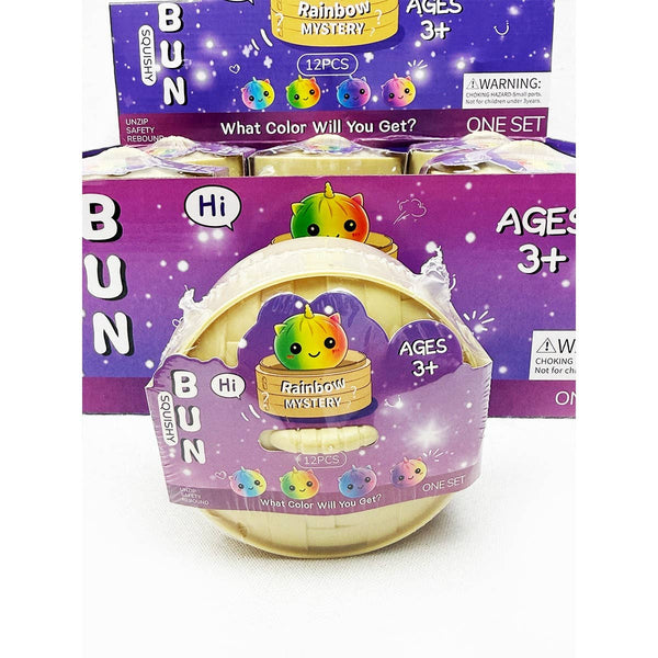 Mystery Rainbow Unicorn Dumpling Squishy with Steamer: MIX COLOR / ONE(12)