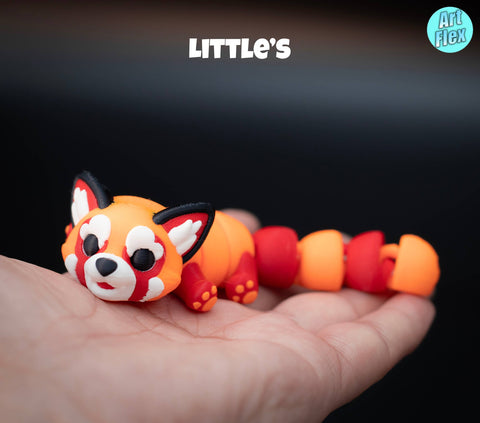 Tiny Baby Red Panda Articulating Fidget, 3D Printed: Baby - Lulu Bella Boutique