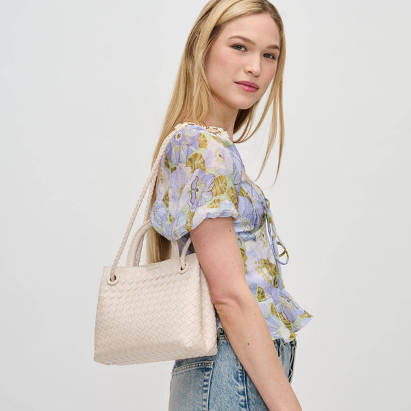 Blakely Woven Crossbody: Ivory - Lulu Bella Boutique