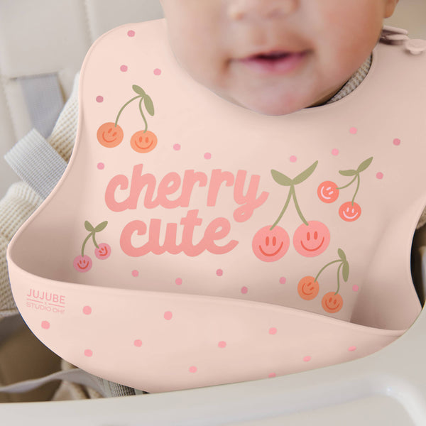 Silicone Bib Cherry Cute