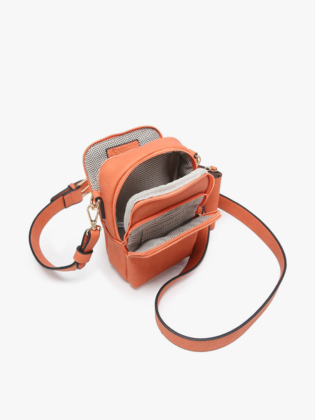 M2080 Parker 3 Compartment Crossbody w/ Pouch: Light Gold - Lulu Bella Boutique