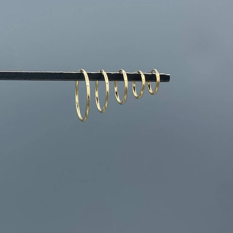 1.25mm Gold-filled Endless Hoops: 20mm