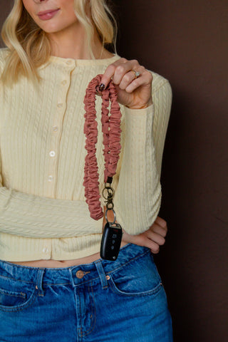 Dusty Rose Lanyard - Lulu Bella Boutique