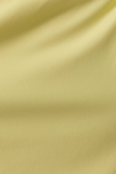 DOUBLE LINED ASYMMETRICAL NECK SLEEVELESS KNIT TOP: LT YELLOW / XS - Lulu Bella Boutique