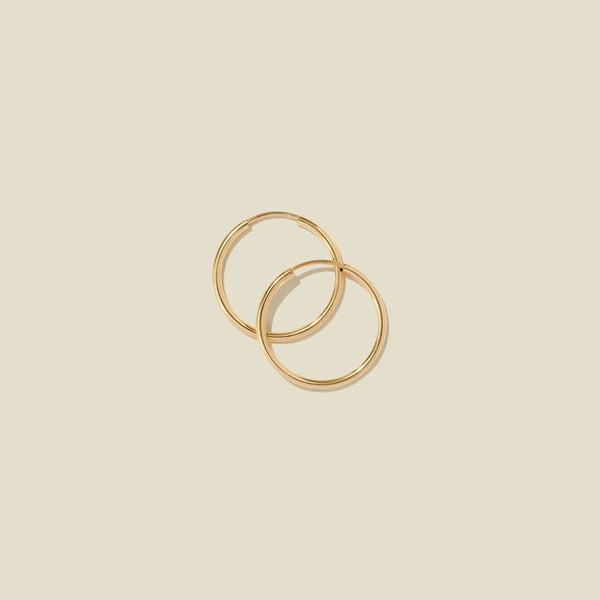 Live In Hoop Earrings: Gold Filled / 20mm