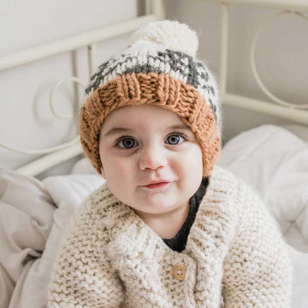 Forest Knit Beanie Hat: L (2-6 years)