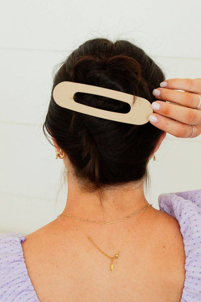Oversized Flat Claw Clip: Brick
