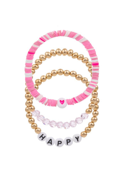 Best Friend Rubber Bead Kids Stretch Bracelet: PH / ONE