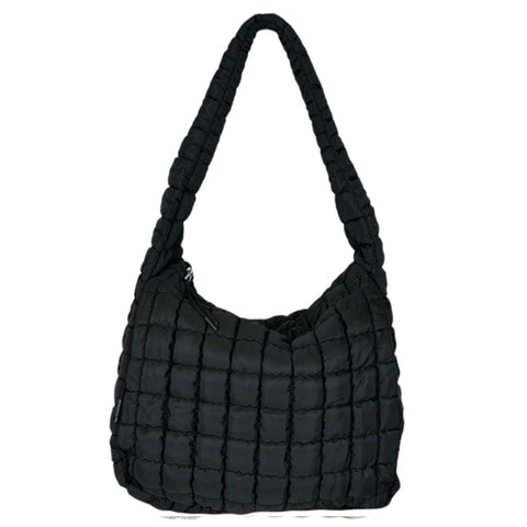 Puffer Quilted Handbag Black