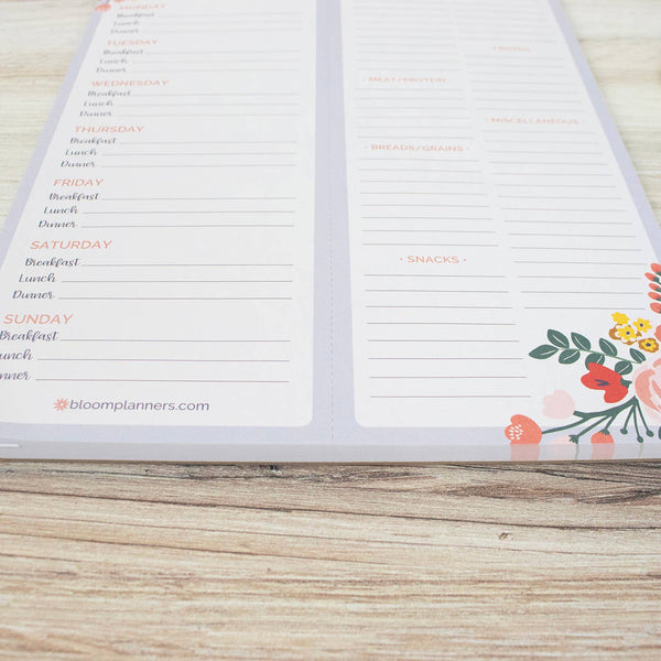 8.5x11 Meal Planning & Grocery Pad