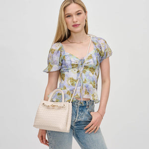 Blakely Woven Crossbody: Ivory - Lulu Bella Boutique