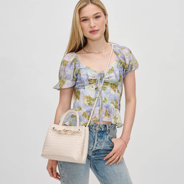 Blakely Woven Crossbody: Ivory - Lulu Bella Boutique