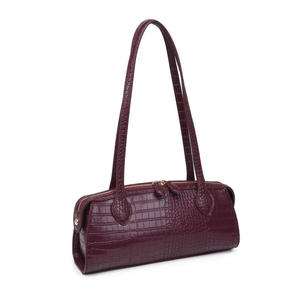 Nessa Shoulder Bag: Wine - Lulu Bella Boutique