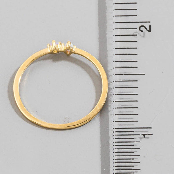 Gold Dipped Ribbon Bow Ring