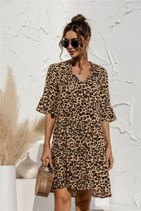 Tiered Short Sleeve Dress - Lulu Bella Boutique