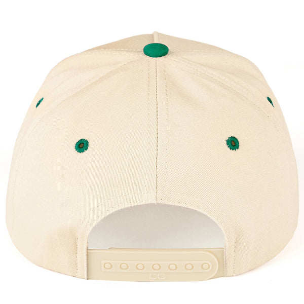 C.C GOLFGRL Letter Embroidered on Two Tone Trucker Hat: Green - Lulu Bella Boutique