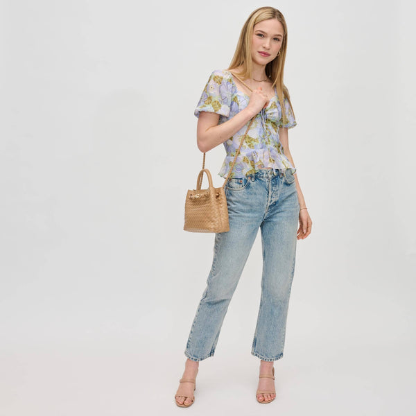Blakely Woven Crossbody: Ivory - Lulu Bella Boutique
