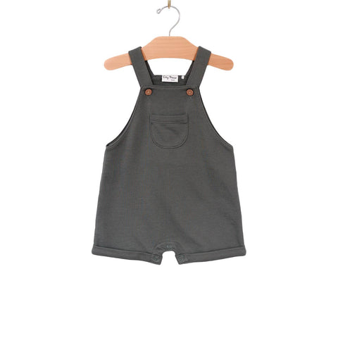 Short Overall- Charcoal: 6-9m