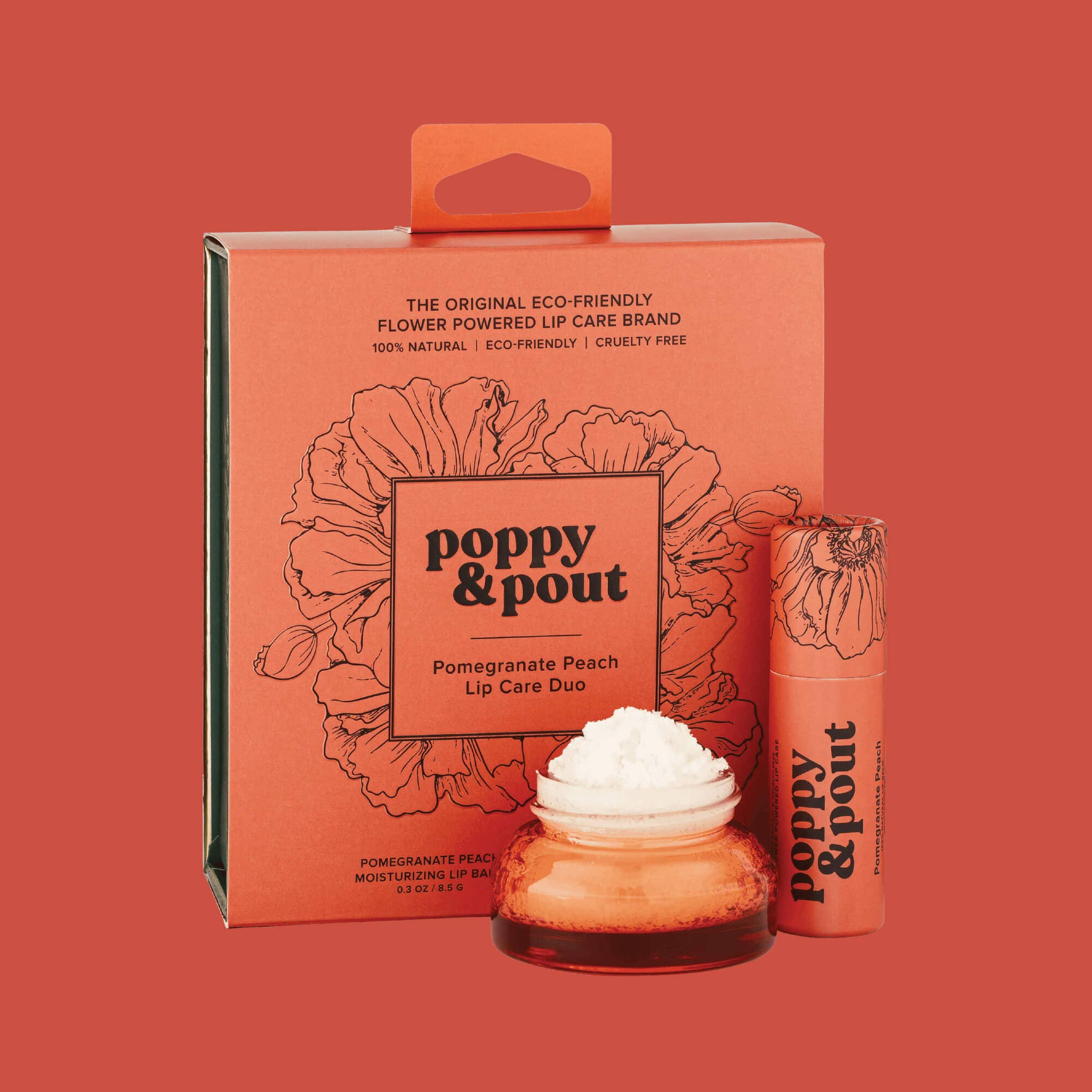 Lip Care Duo, Pomegranate Peach - Lulu Bella Boutique