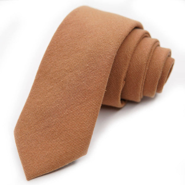 Tan Saddle - Men's Tie: Mens Modern - 2.5" wide x 58" long