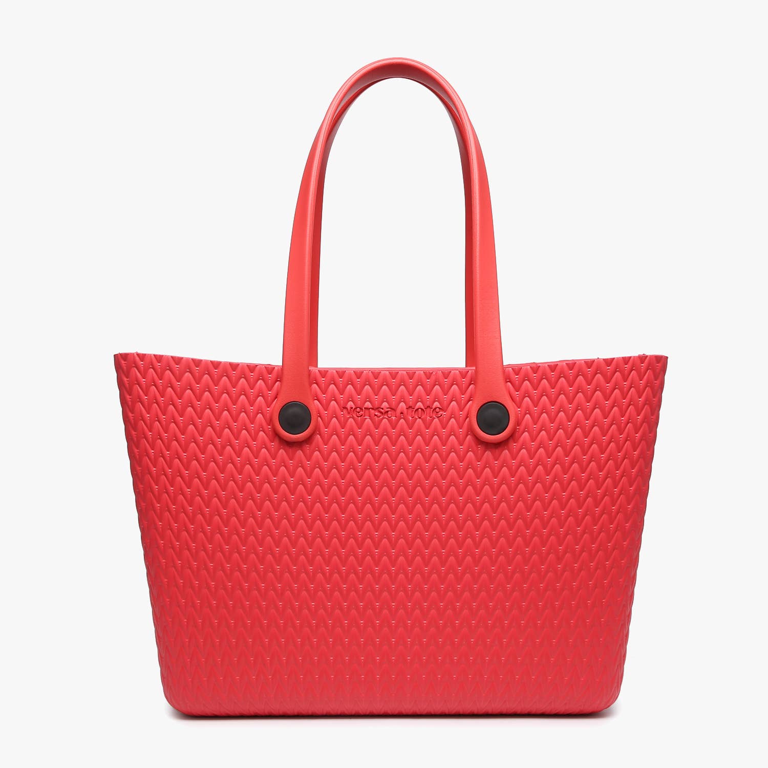 V2023TX Carrie Textured Versa Tote w/ Straps: Watermelon