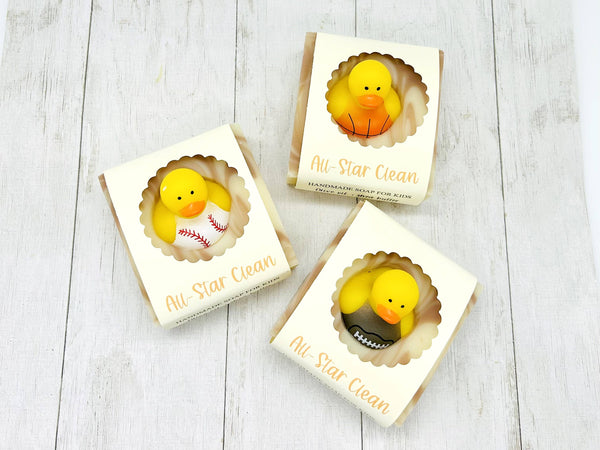 All-Star Clean Handmade Soap Bar for Kids VEGAN COLD PROCESS: Scented