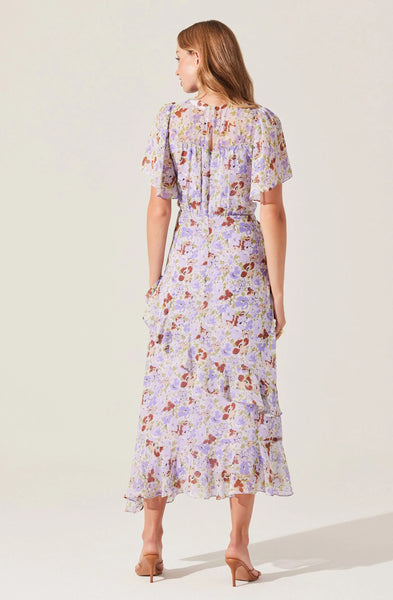 Floramae Floral Ruffle Dress - Lulu Bella Boutique