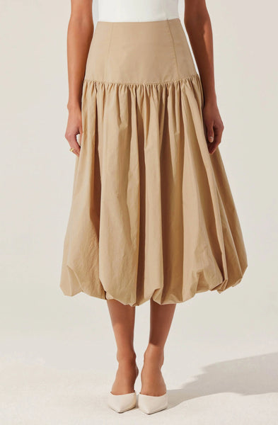 Laryn Drop Waist Bubble Skirt - Lulu Bella Boutique