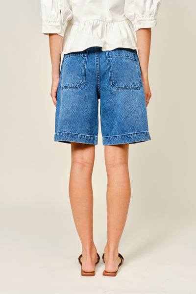 Pocket A Line Bermuda Shorts - Lulu Bella Boutique