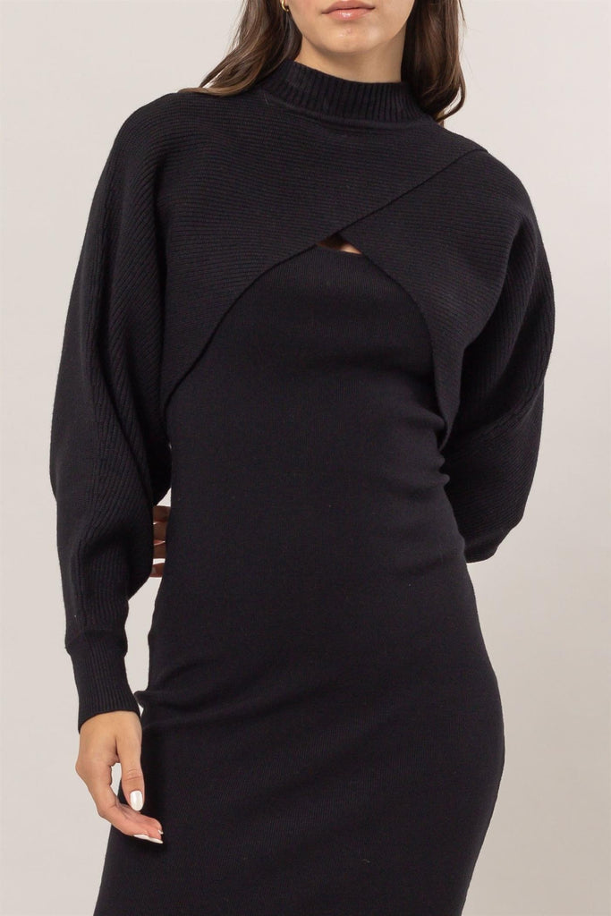 Bodycon Dress and Sweater Set Bodycon Dress and Sweater Set