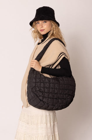 Cora Quilted Puffer Tote